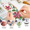6 Pcs Flower Cross Stitch Bookmark Kit for Beginner with Backing Felt Floss Instruction Sunflowers Tulip DIY Stamped Embroidery Bookmark Kit for Starter Adults Book Lovers